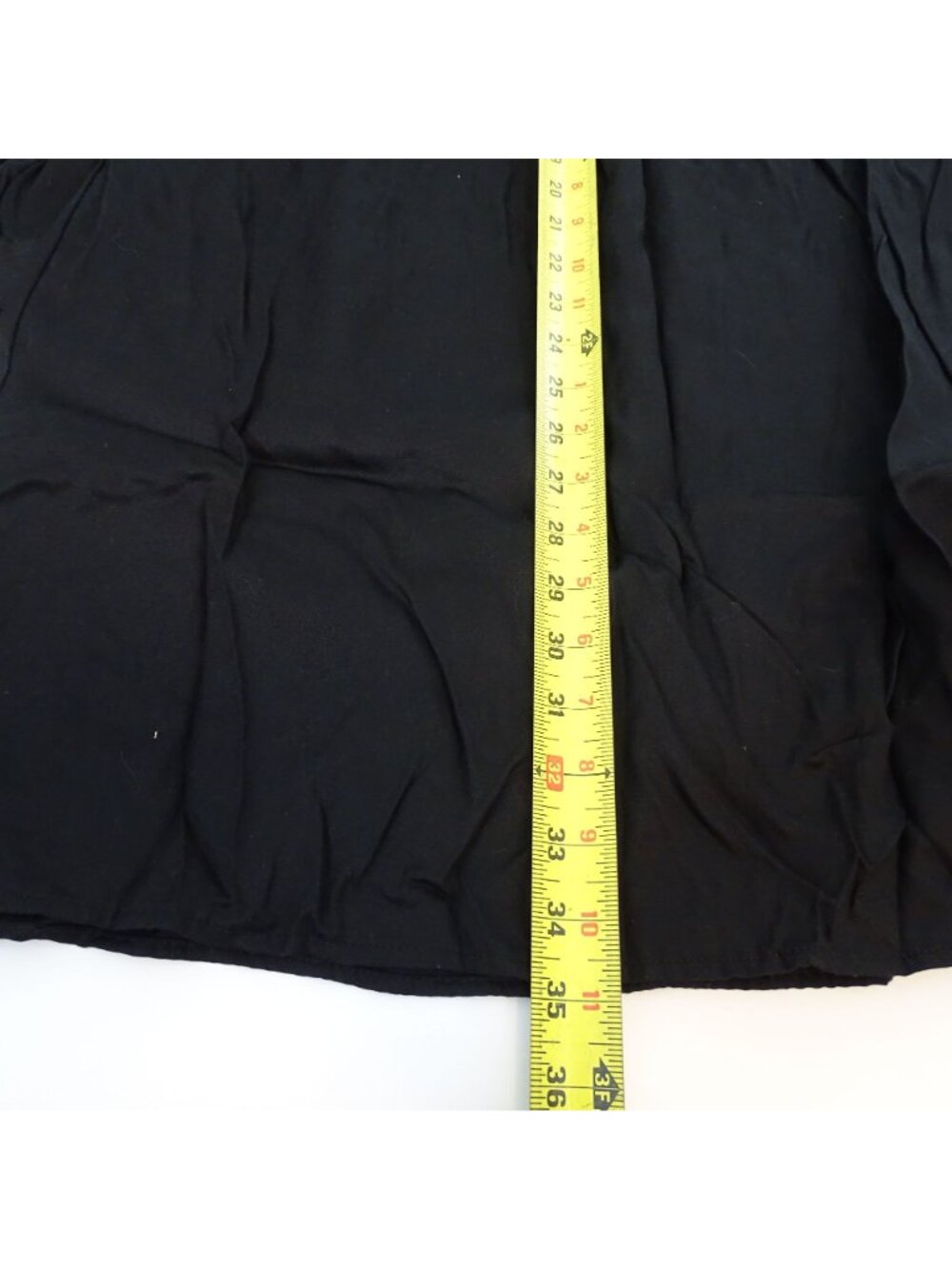 Time And Tru Black Popover Shirt Dress Women M 8-10 Roll Tab Long Sleeve Casual - Picture 12 of 12
